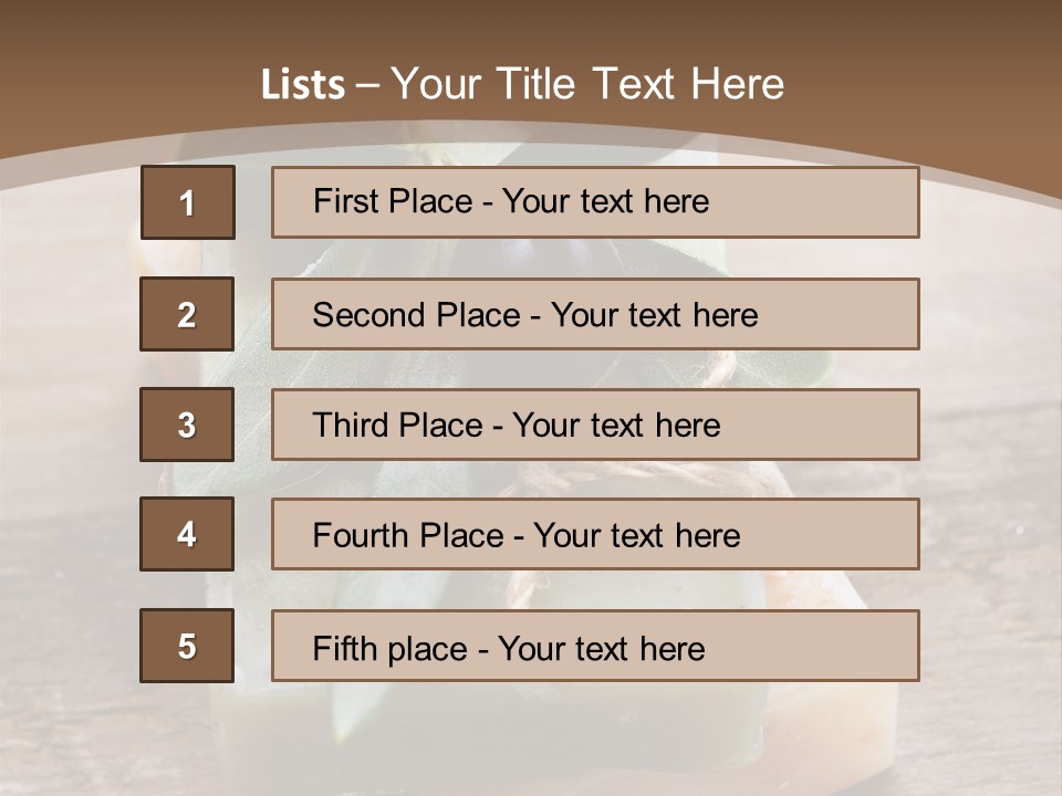 Cosmetics Care Leaves PowerPoint Template