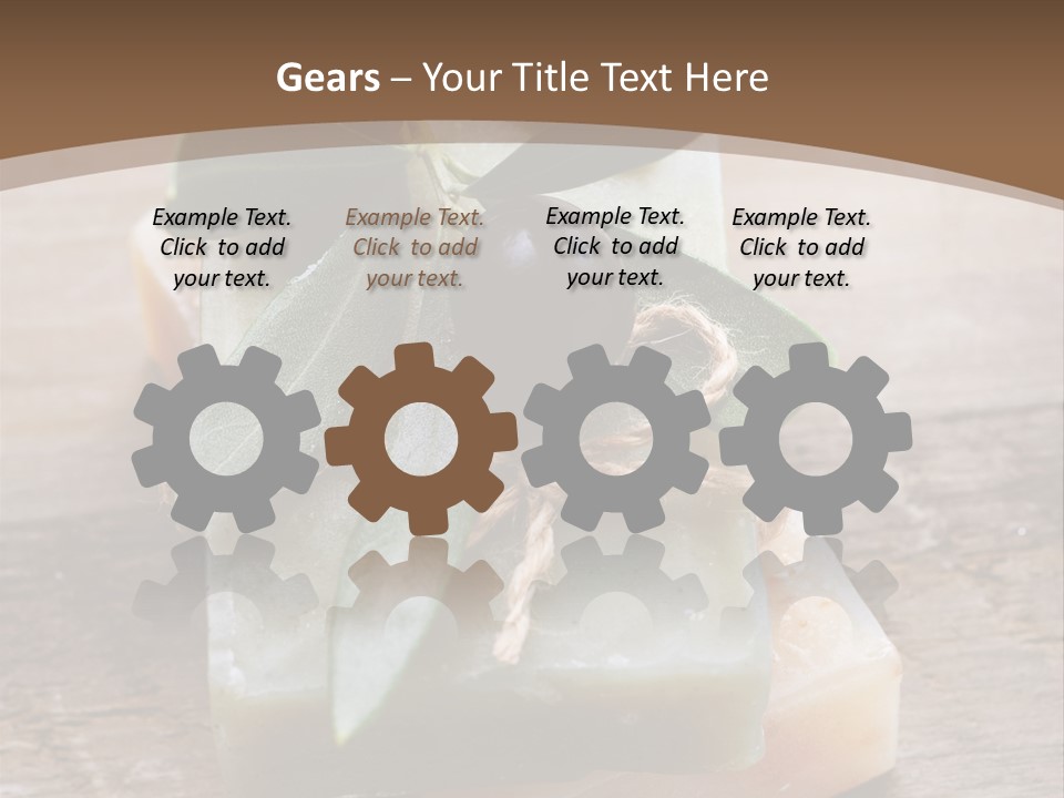 Cosmetics Care Leaves PowerPoint Template