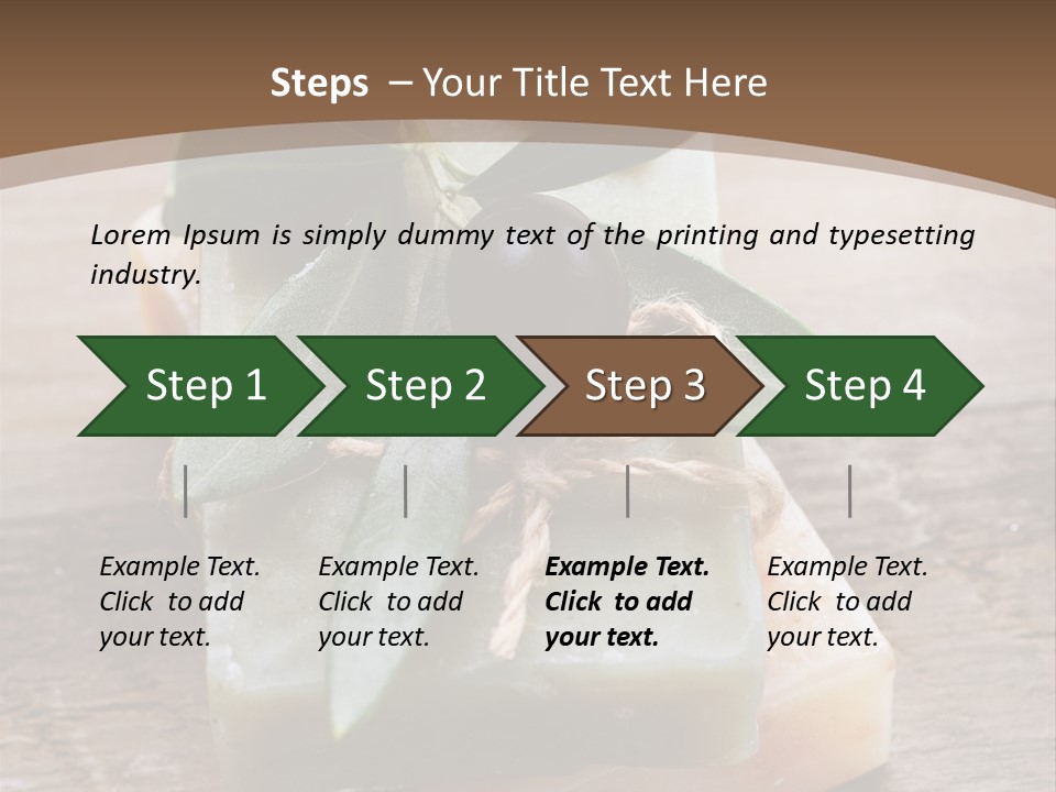 Cosmetics Care Leaves PowerPoint Template