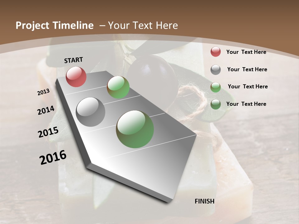 Cosmetics Care Leaves PowerPoint Template
