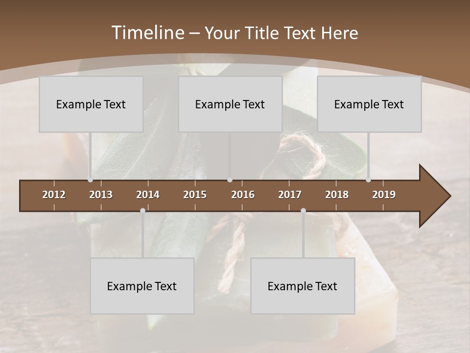 Cosmetics Care Leaves PowerPoint Template