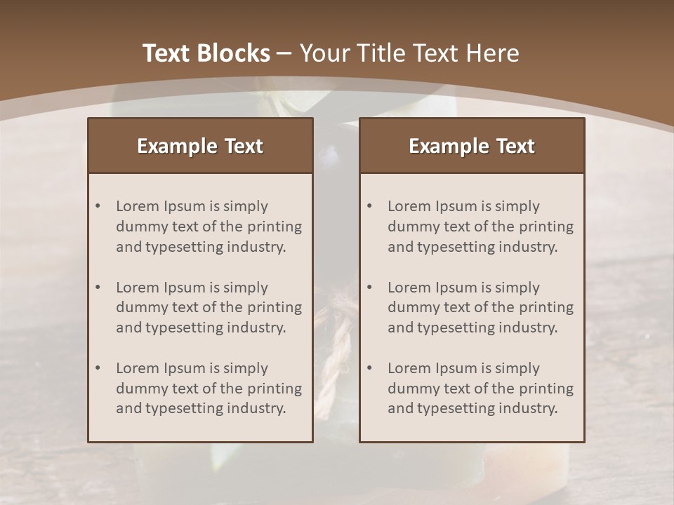 Cosmetics Care Leaves PowerPoint Template