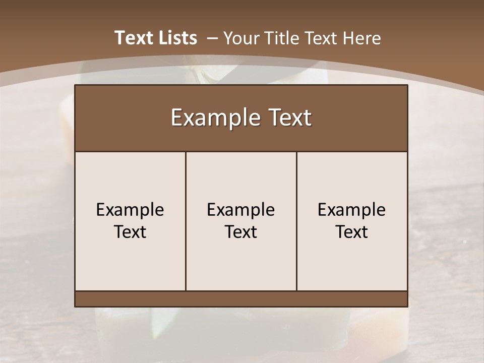Cosmetics Care Leaves PowerPoint Template