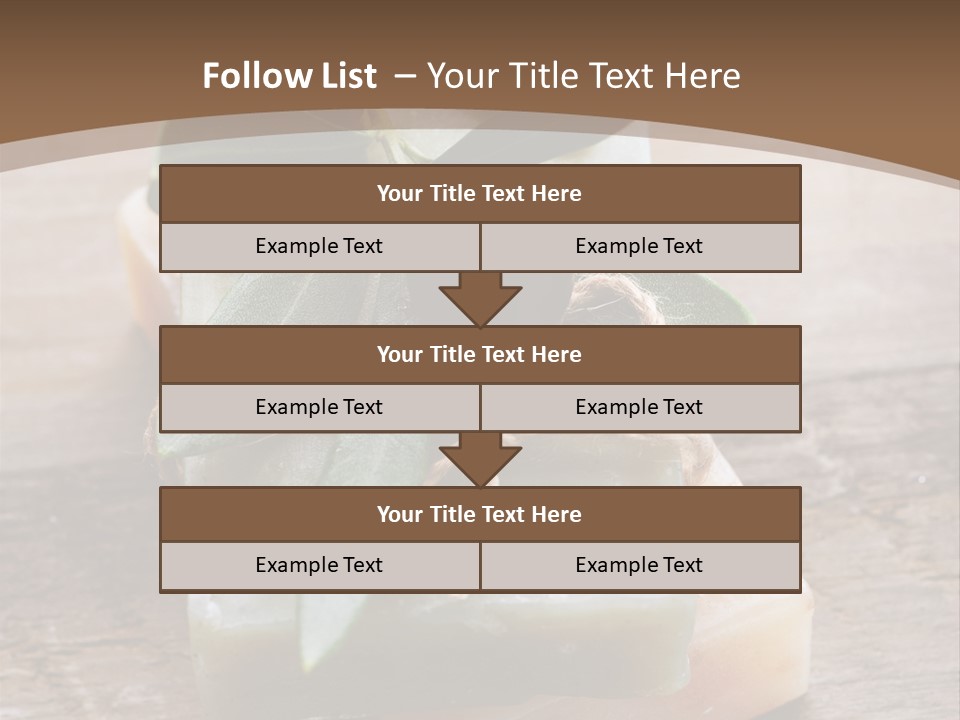 Cosmetics Care Leaves PowerPoint Template