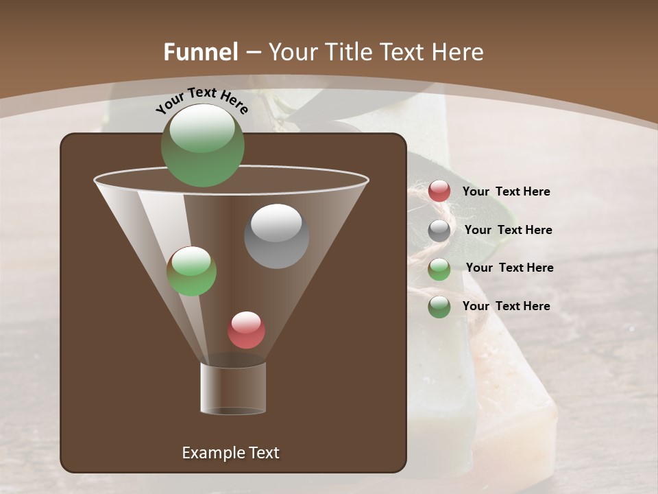 Cosmetics Care Leaves PowerPoint Template