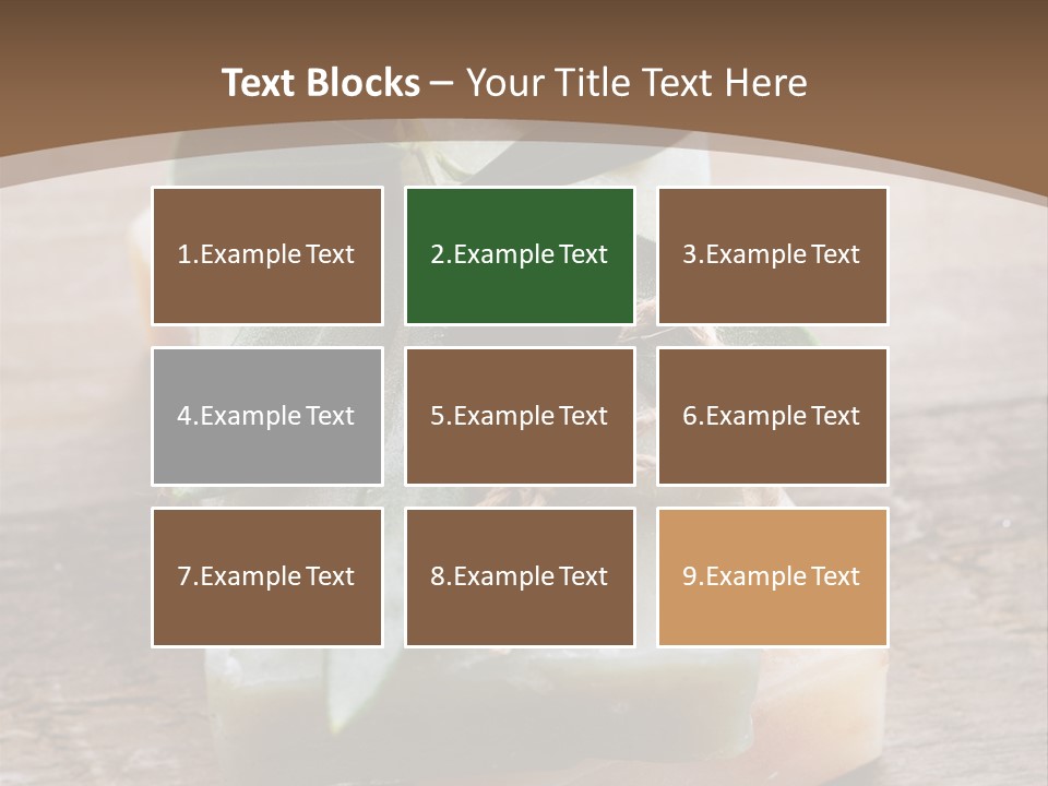 Cosmetics Care Leaves PowerPoint Template