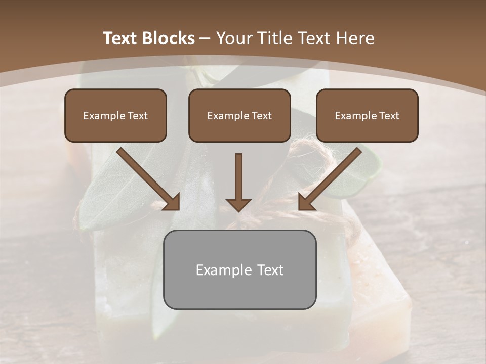 Cosmetics Care Leaves PowerPoint Template