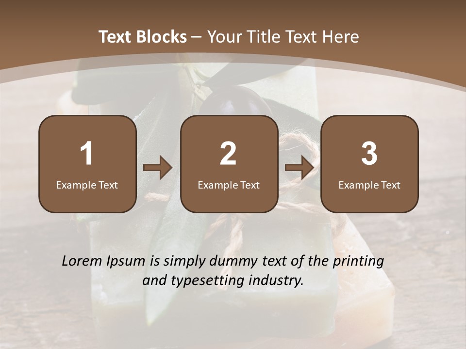 Cosmetics Care Leaves PowerPoint Template