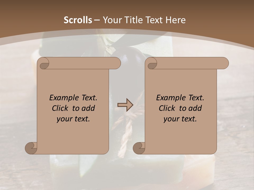 Cosmetics Care Leaves PowerPoint Template