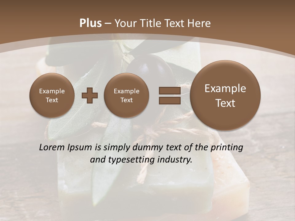 Cosmetics Care Leaves PowerPoint Template