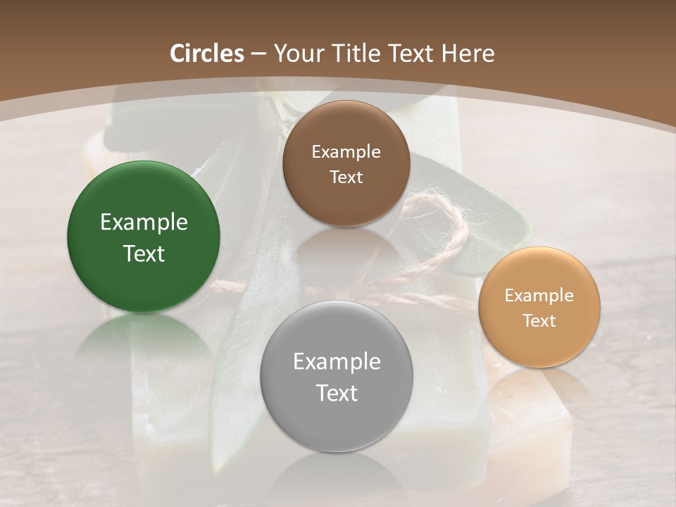 Cosmetics Care Leaves PowerPoint Template