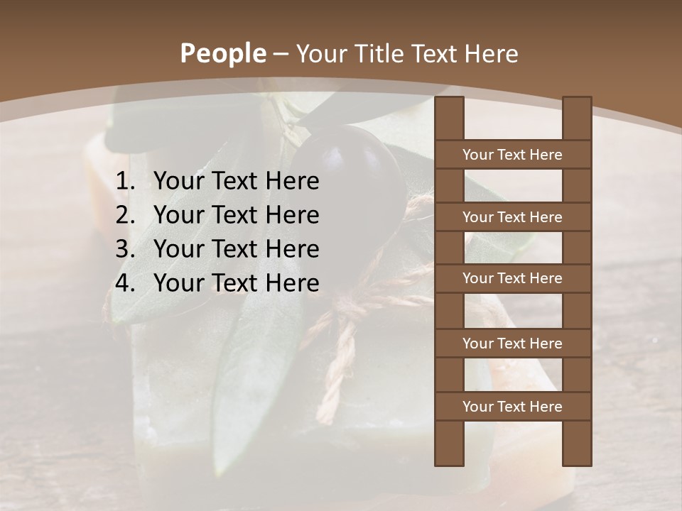 Cosmetics Care Leaves PowerPoint Template