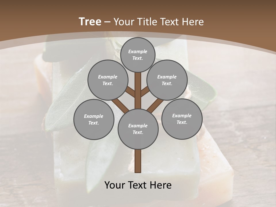 Cosmetics Care Leaves PowerPoint Template