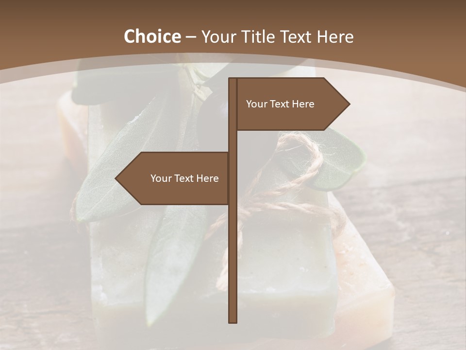 Cosmetics Care Leaves PowerPoint Template