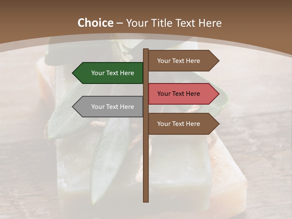 Cosmetics Care Leaves PowerPoint Template