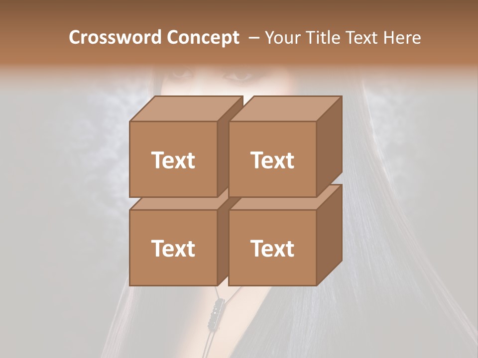 Stroking Perfect Female PowerPoint Template