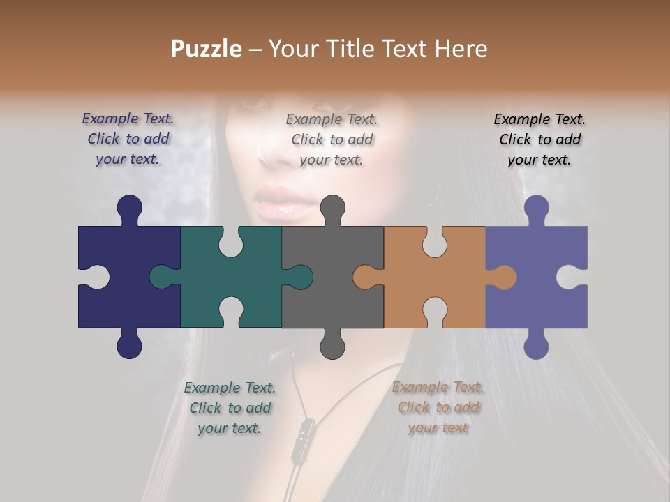 Stroking Perfect Female PowerPoint Template