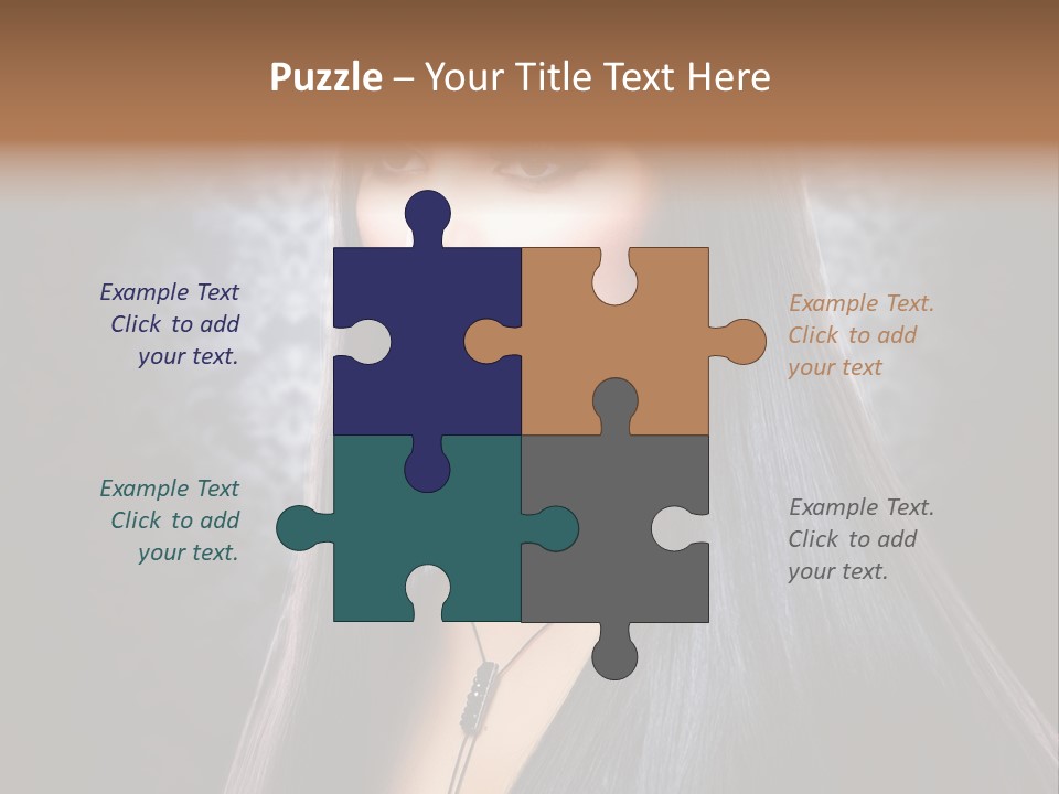 Stroking Perfect Female PowerPoint Template