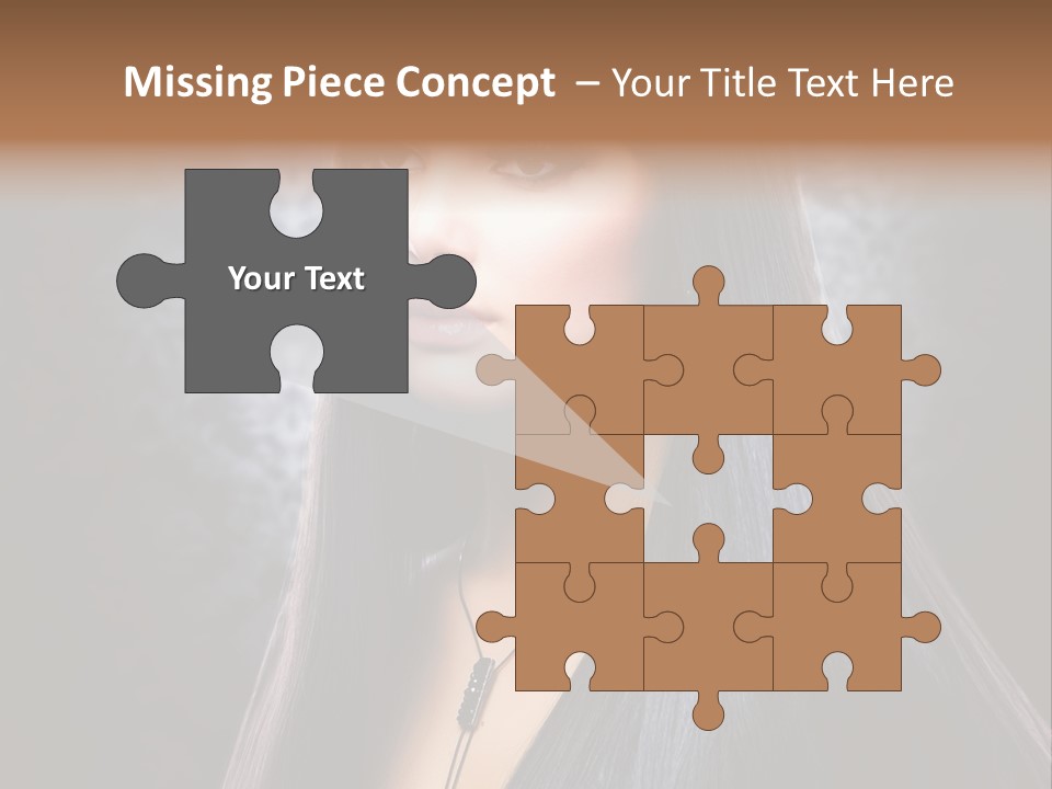 Stroking Perfect Female PowerPoint Template