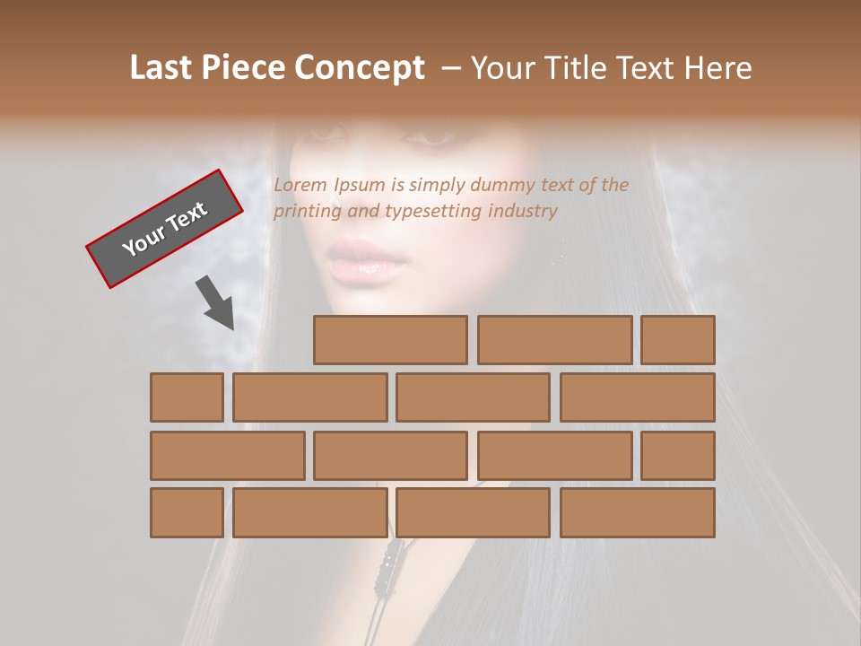 Stroking Perfect Female PowerPoint Template