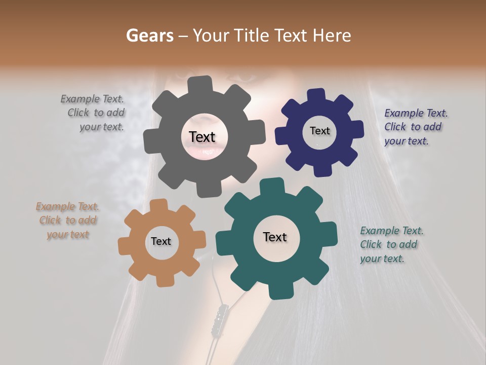 Stroking Perfect Female PowerPoint Template