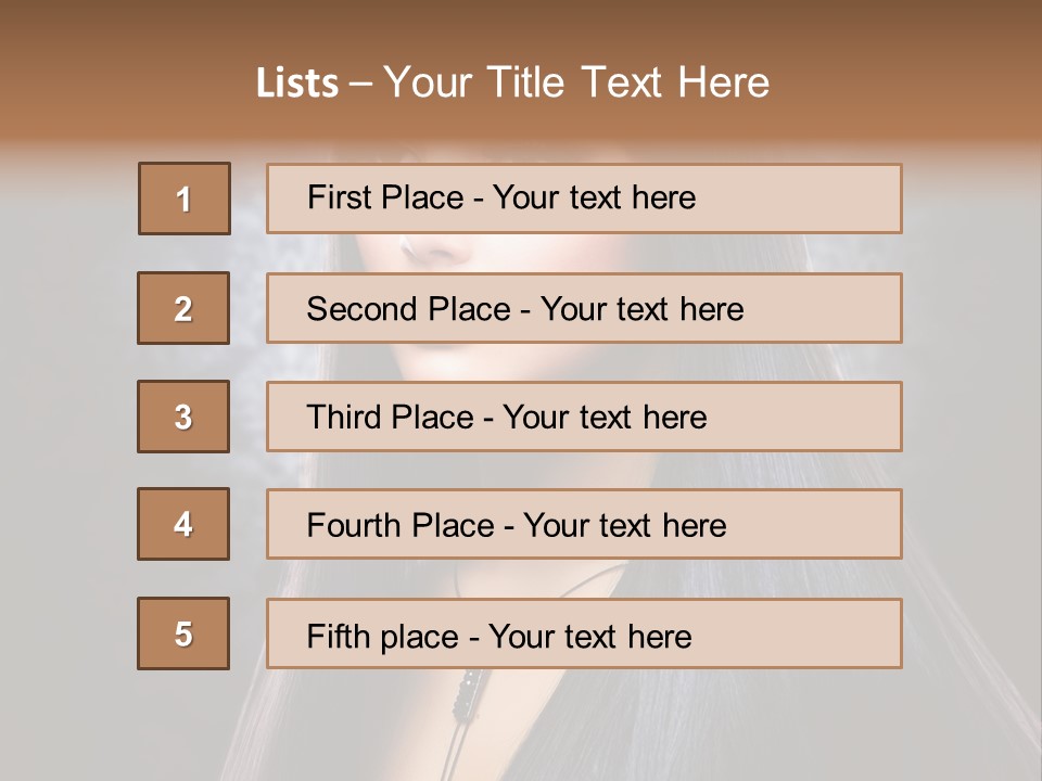 Stroking Perfect Female PowerPoint Template