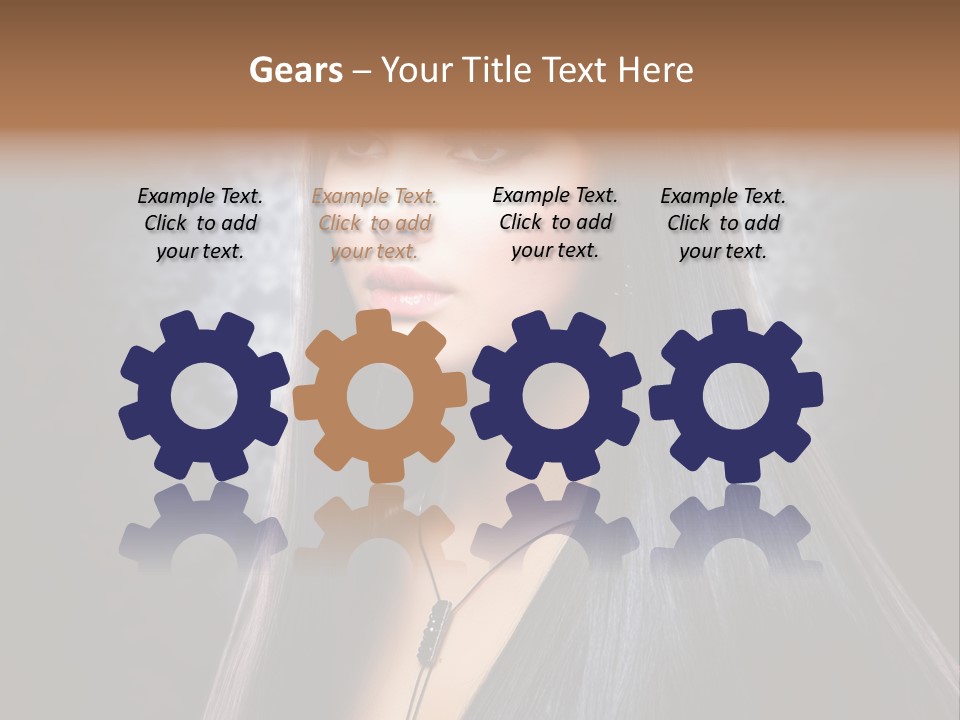 Stroking Perfect Female PowerPoint Template