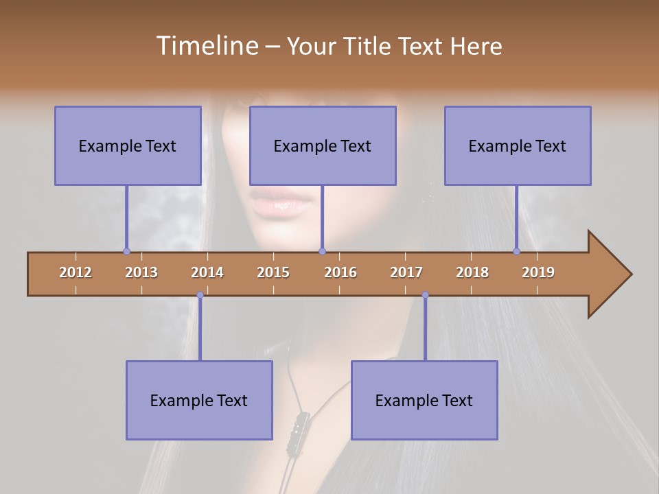 Stroking Perfect Female PowerPoint Template