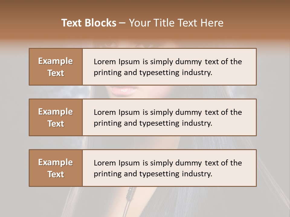 Stroking Perfect Female PowerPoint Template