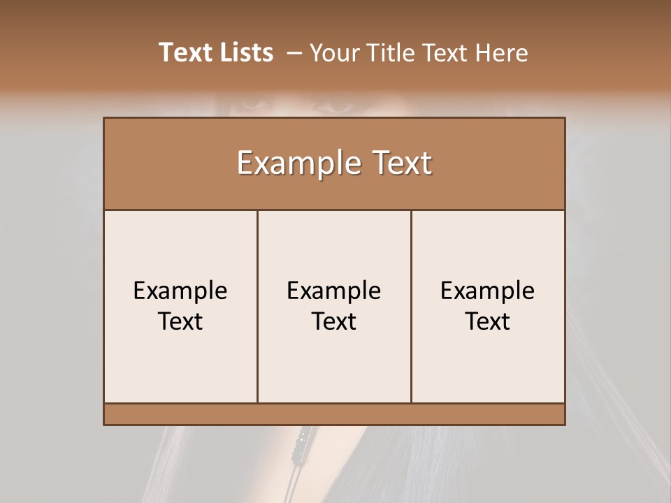 Stroking Perfect Female PowerPoint Template