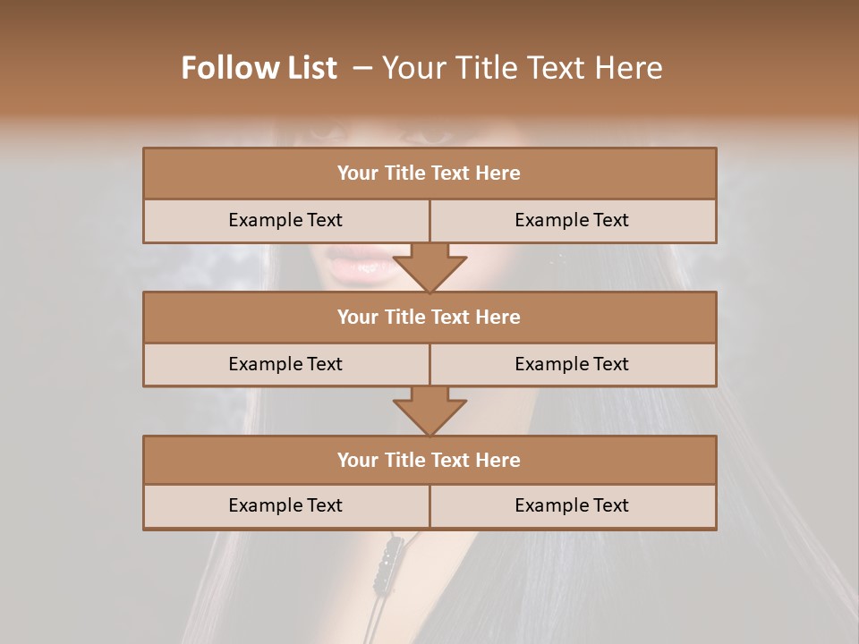 Stroking Perfect Female PowerPoint Template