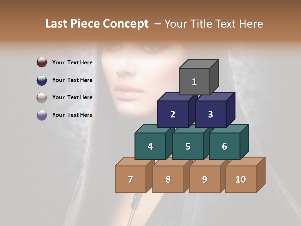 Stroking Perfect Female PowerPoint Template