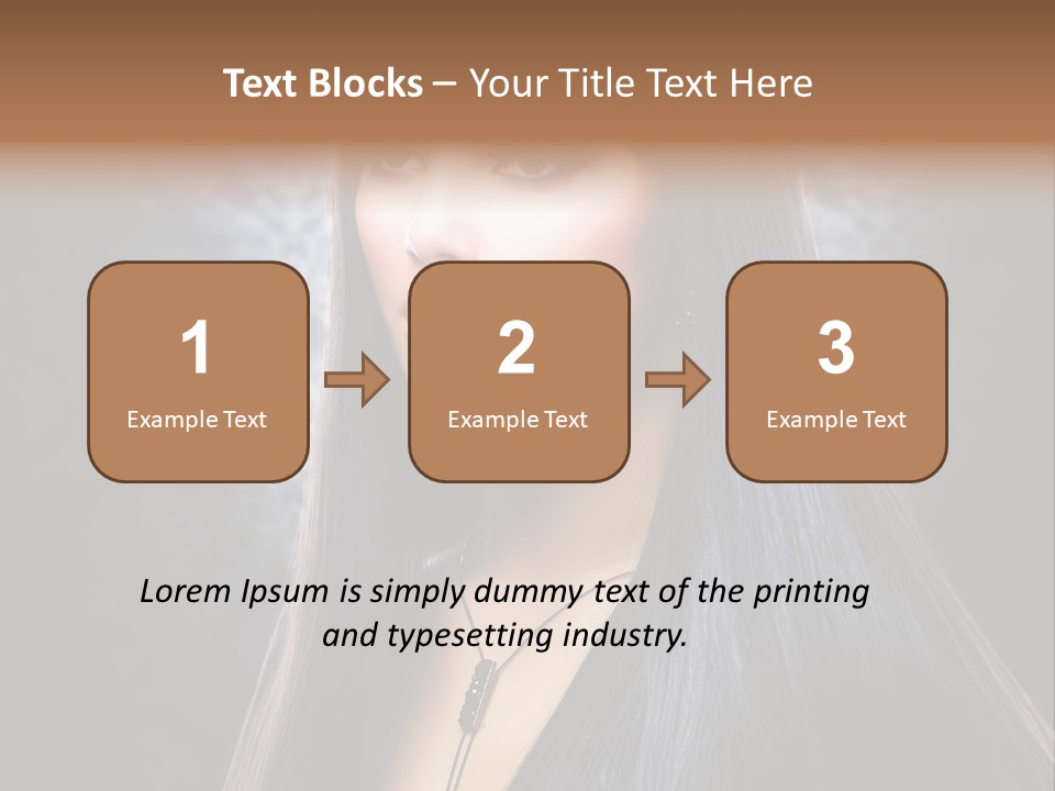 Stroking Perfect Female PowerPoint Template