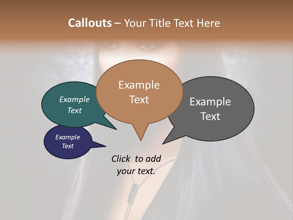 Stroking Perfect Female PowerPoint Template