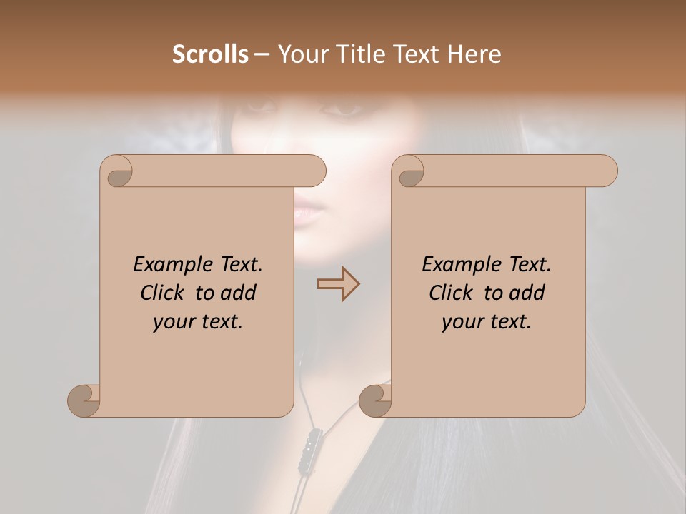 Stroking Perfect Female PowerPoint Template