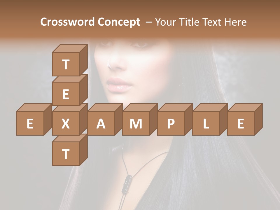 Stroking Perfect Female PowerPoint Template