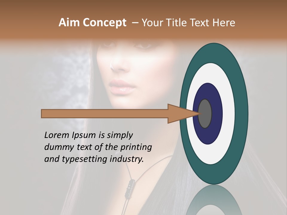 Stroking Perfect Female PowerPoint Template