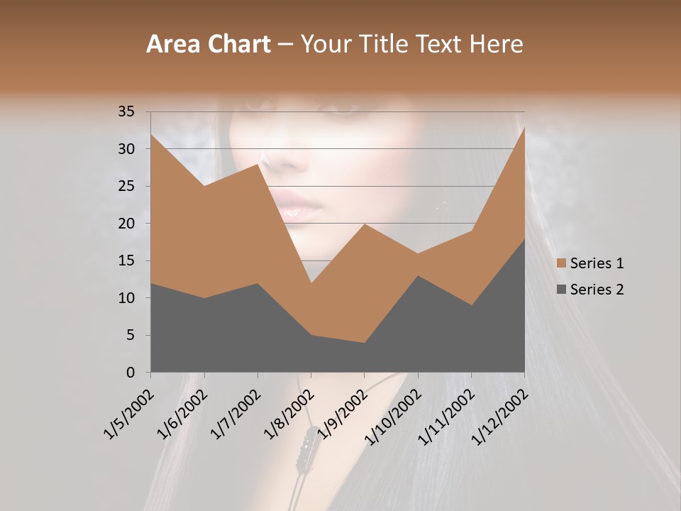 Stroking Perfect Female PowerPoint Template