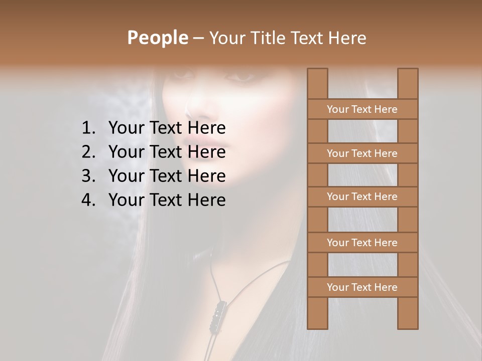 Stroking Perfect Female PowerPoint Template