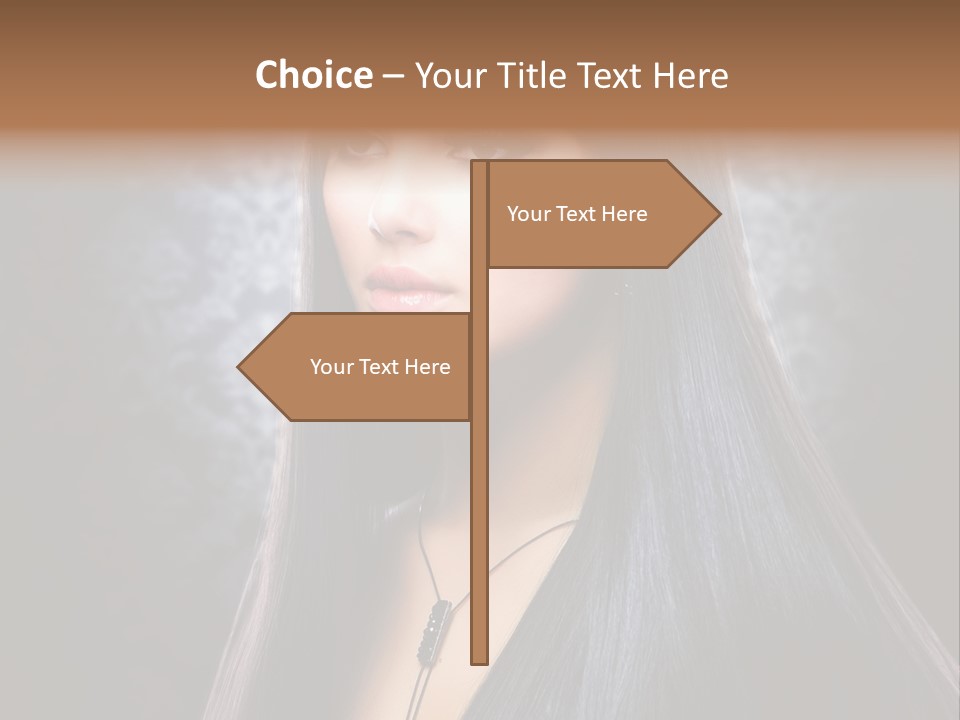 Stroking Perfect Female PowerPoint Template