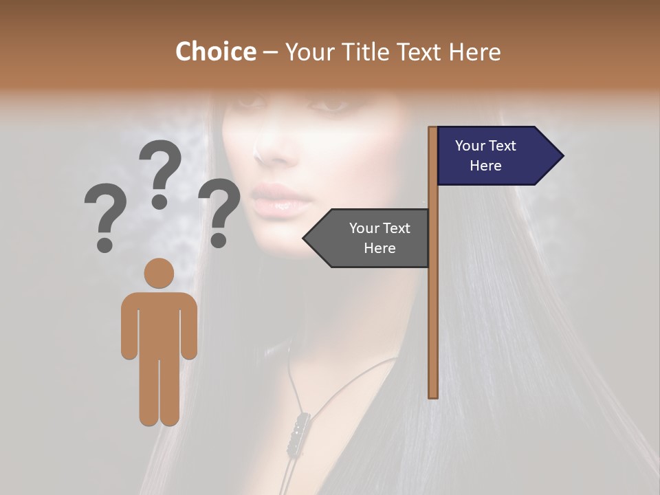 Stroking Perfect Female PowerPoint Template