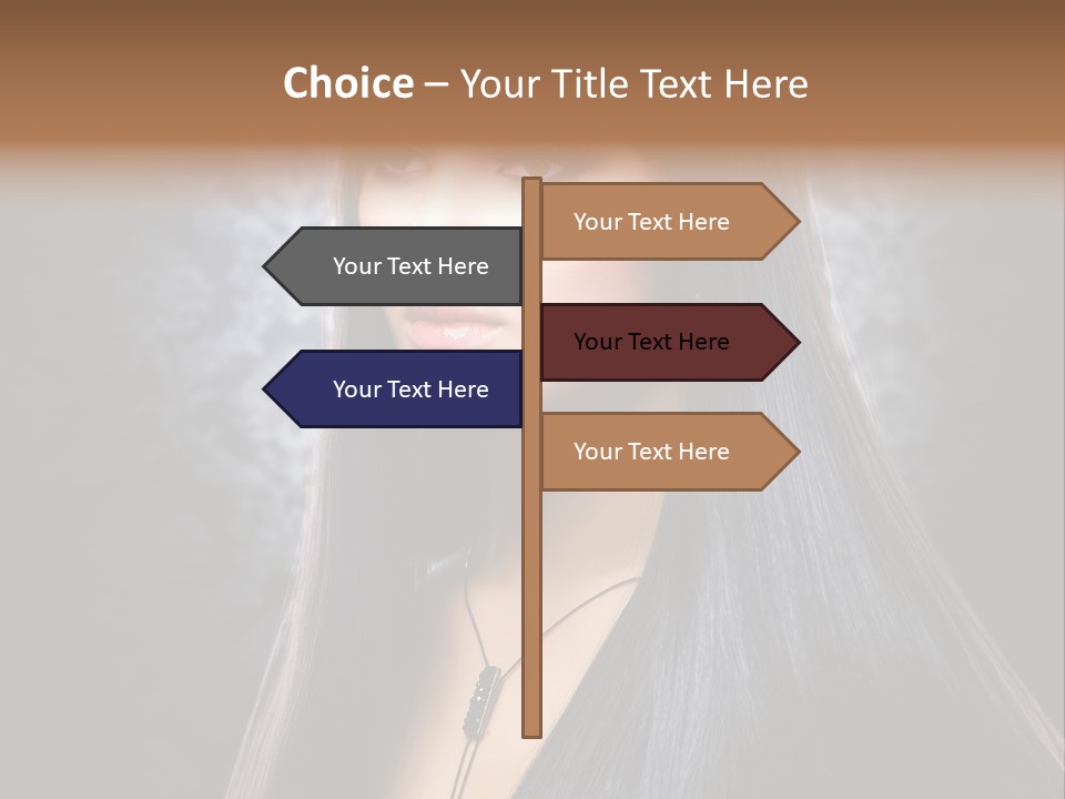 Stroking Perfect Female PowerPoint Template