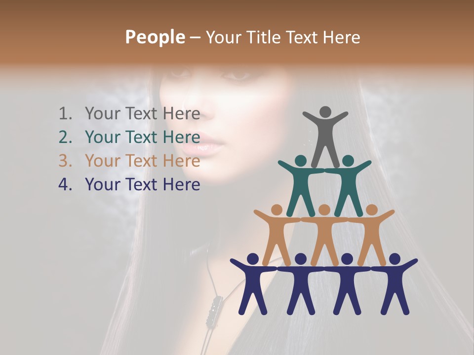 Stroking Perfect Female PowerPoint Template