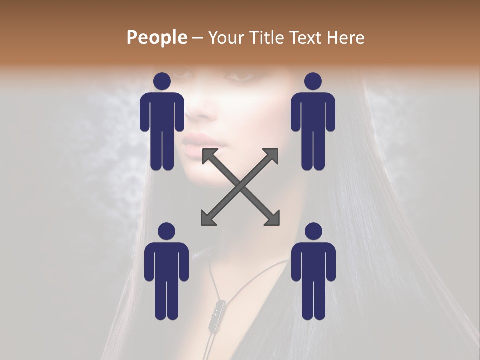 Stroking Perfect Female PowerPoint Template