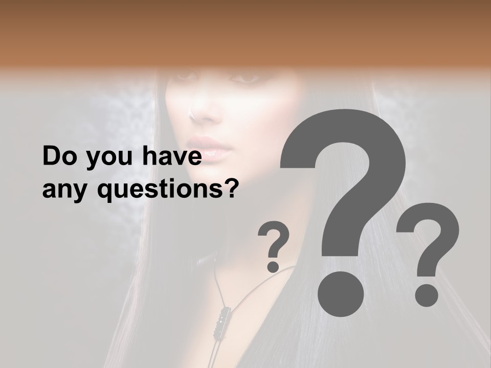 Stroking Perfect Female PowerPoint Template