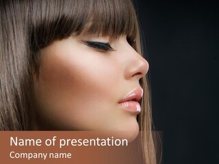 Perfect Lipstick Eyelashes PowerPoint Template