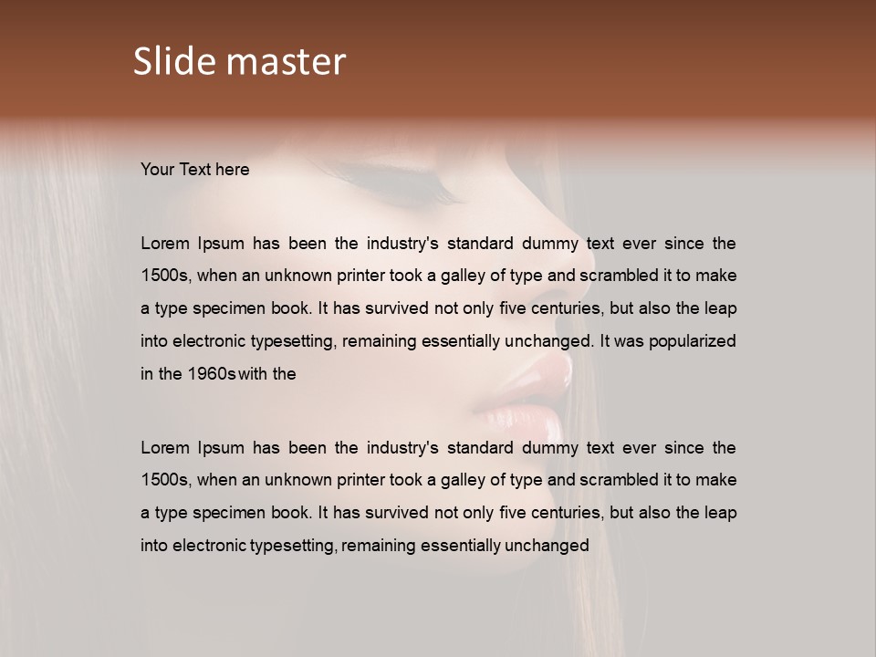 Perfect Lipstick Eyelashes PowerPoint Template