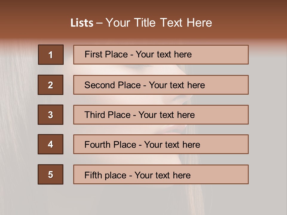 Perfect Lipstick Eyelashes PowerPoint Template