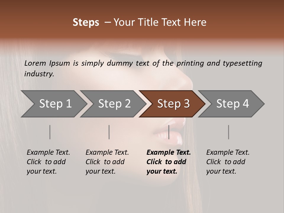 Perfect Lipstick Eyelashes PowerPoint Template