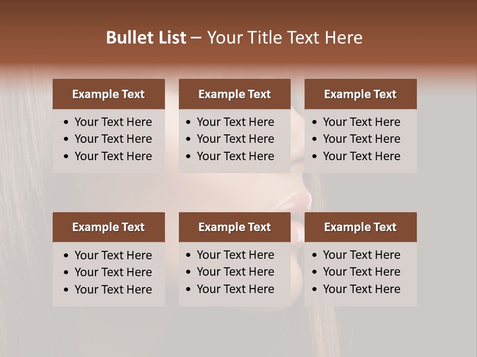 Perfect Lipstick Eyelashes PowerPoint Template